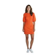 Vestido Crepe Meia Manga Elástico