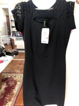 Vestido crepo renda Vestido crepo renda