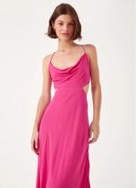 Vestido Cropped Drapeado Busto Pink Dress To 01.33.1621