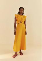 vestido cropped vazado laranja kino vestido cropped vazado laranja kino