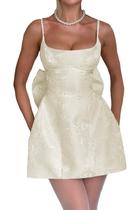 Vestido Cudiew Ivory Corset HOCO Satin Jacquard tamanho 6 para adolescentes Vestido Cudiew Ivory Corset HOCO Satin Jacquard tamanho 6 para adolescentes