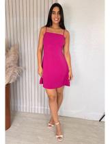 Vestido Curto Alcinha Minimalista com Amarração Posterior