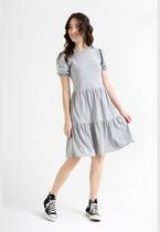 Vestido Curto Básico em Meia Malha Just Basic