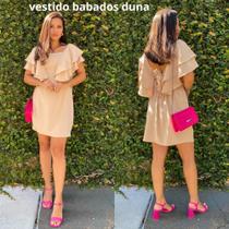 Vestido Curto Bege Feminino adulto