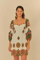 Vestido curto caja off white - verão 2025 Vestido curto caja off white - verão 2025