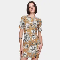 Vestido Curto Colcci Folhagens Feminino Vestido Curto Colcci Folhagens Feminino