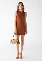 Vestido Curto Com Amarração Atrás Ribana Algodão Premium