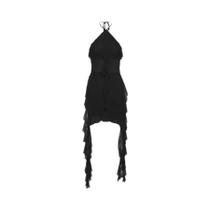 Vestido Curto Com Franjas Elegante Para Mulheres Primavera 2024 Doce Sexy Maduro Festa Rainha