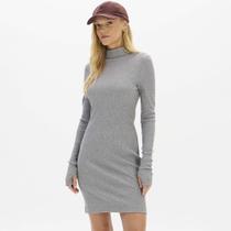 Vestido Curto Easy Lança Perfume Gola In26 Cinza Feminino