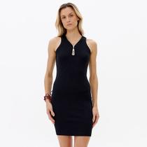 Vestido Curto Easy Lança Perfume Justo Pr27 Preto Feminino