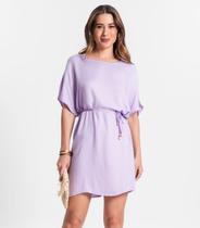 Vestido Curto Em Crepe Rovitex Roxo