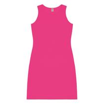 Vestido Curto Em Ribana Canelada Midi Social