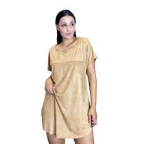 Vestido Curto em Suede-Os Vaqueiros Vestido Curto em Suede-Os Vaqueiros