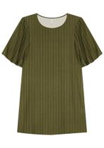 Vestido Curto em Viscose com Manga Flare G