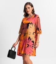 Vestido Curto Estampado Endless Preto Vestido Curto Estampado Endless Preto