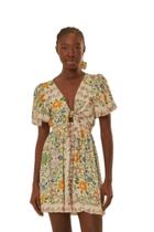 Vestido Curto Estampado Floral Folk - 334511