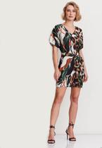 Vestido Curto Estampado Verde Vestido Curto Estampado Verde