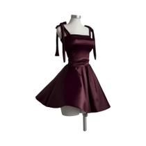 Vestido Curto Estilo Ballet Em Cor Sólida Para Mulheres, Cintura Ajustada, Vestido De Verão Em Corte Vestido Curto Estilo Ballet Em Cor Sólida Para Mulheres, Cintura Ajustada, Vestido De Verão Em Corte