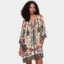 Vestido Curto Farm Flor de Fita Vestido Curto Farm Flor de Fita