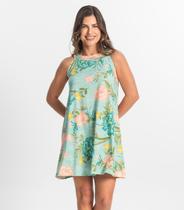 Vestido Curto Feminino Em Liganete Select Verde