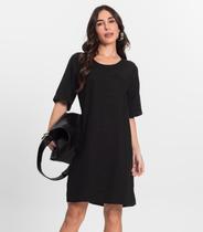 Vestido Curto Feminino Gola Redonda Endless Preto Vestido Curto Feminino Gola Redonda Endless Preto