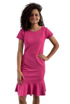 Vestido Curto Feminino Manga Viscolycra Evangélico Verão 303 Vestido Curto Feminino Manga Viscolycra Evangélico Verão 303