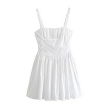 Vestido Curto Feminino Slim Fit Com Saia Larga, Estiloso E Versátil Para a Primavera 2024