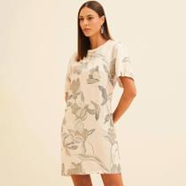Vestido Curto Forum Forms Ve26 Bege Feminino Vestido Curto Forum Forms Ve26 Bege Feminino