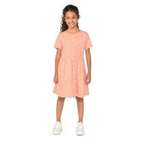 Vestido Curto Hering Infantil Rodado Laranja