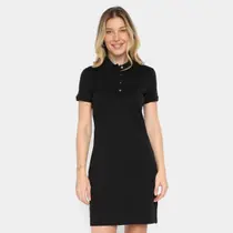 Vestido Curto Lacoste Polo Piquet Stretch