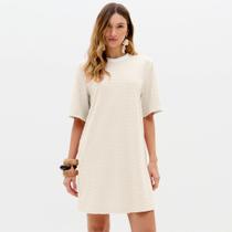 Vestido Curto Lança Perfume Tdress Ve26 Off White Feminino