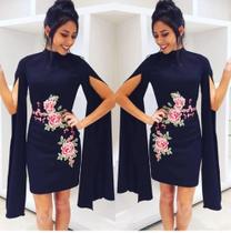 Vestido Curto Manga Longa - Divina Pele Vestido Curto Manga Longa - Divina Pele