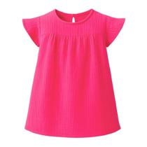 Vestido Curto Menina Infantil 100% Algodão Fresco Verão