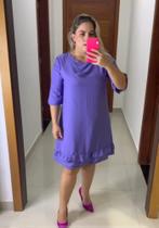 Vestido curto na cor violeta Vestido curto na cor violeta