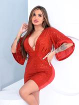 Vestido curto paete judith
