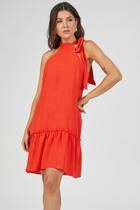 Vestido Curto PKS Frente Única Laranja