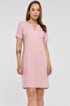 Vestido Curto PKS Linho Rosê Vestido Curto PKS Linho Rosê