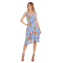 Vestido Curto Roupele Estampado Poá em Viscose