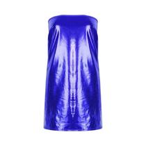 Vestido Curto Sem Mangas Em material sintético PU De Cor Sólida Sexy Para Mulheres, Vestido De Festa Vestido Curto Sem Mangas Em material sintético PU De Cor Sólida Sexy Para Mulheres, Vestido De Festa