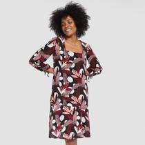 Vestido Curto The Style Box Manga Longa Babados Vestido Curto The Style Box Manga Longa Babados