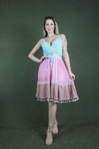 Vestido curto tie dye 00565