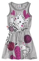 Vestido curto Zig Zig Zaa 1 Cinza claro