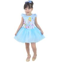 Vestido da Cinderela Com Saia de Tule(Tutu)