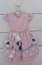 Vestido da Minie rosa tamanho 01 Vestido da Minie rosa tamanho 01