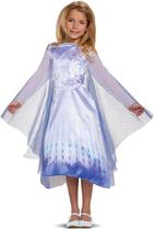 Vestido da Rainha Elsa do Frozen 2 em tamanho S 4/6X com capa