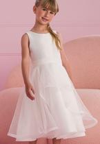 Vestido Dama Branco Com Tule Petit Cherie Vestido Dama Branco Com Tule Petit Cherie