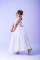Vestido Dama de Honra Branco Longo Olivia - Elegante e Sofisticado