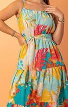 Vestido de alça estampado Vestido de alça estampado