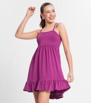 Vestido De Alça Juvenil Minty Roxo