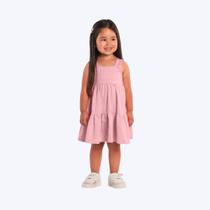 Vestido De Alcinha Infantil Menina Brandili 26903 Rosa Claro
